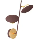 ETC Shop LED Wandleuchte 9 Watt Gold 23x46 cm