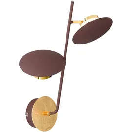 ETC Shop LED Wandleuchte 9 Watt Gold 23x46 cm