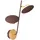 ETC Shop LED Wandleuchte 9 Watt Gold 23x46 cm