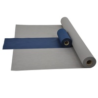 Fachhandel für Vliesstoffe Sensalux Kombi-Set 1 Tischdeckenrolle 1,5m x 25m + Tischläufer 30cm (Farbe nach Wahl) Rolle grau Tischläufer blau