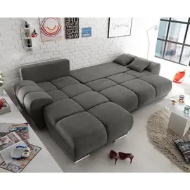 ed-lifestyle Ecksofa 3-Sitzer Stoffbezug Braun