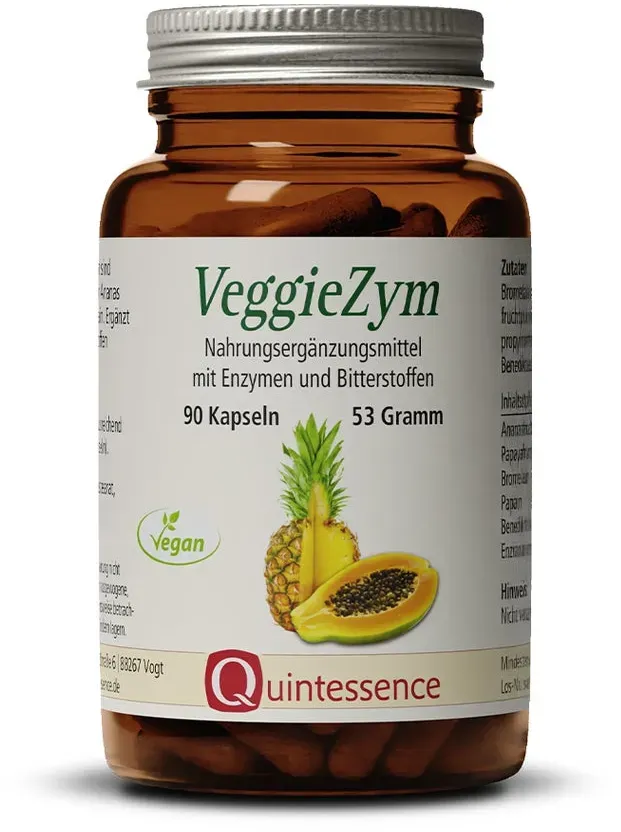 Quintessence VeggieZym Kapseln - vegan und glutenfrei 90 St