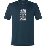 super.natural - Kid's Crazy Mouse Tee - Merinoshirt Gr 116 blau/ various