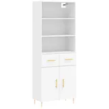 vidaXL Highboard Weiß 69,5x34x180 cm Holzwerkstoff