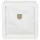 Phoenix Beistelltisch Leder 43 x 43 x 35 cm weiß