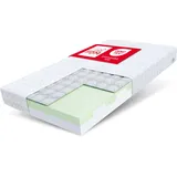 Fdm Matratze 80x200 cm Härtegrad H3 Höhe 16 cm Kindermatratze Schaumstoffmatratze HR-Schaum Polyurethan-Schaum Buchweizen 7 Komfortzonen mit Hypoallergenem Waschbarem Premium-Bezug Oeko-Tex Paulo