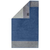 CAWÖ Luxury Home Two-Tone 590 Gästehandtuch 30 x 50 cm nachtblau