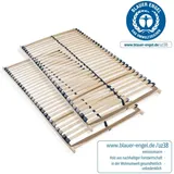 Sleepneo - Lattenrost 180x200, Ergonomischer 7 Zonen , 28 Latten, Selbstmontage, 2x Lattenrost 90x200, Traglast ca. 150Kg, Flexible Federholzleisten