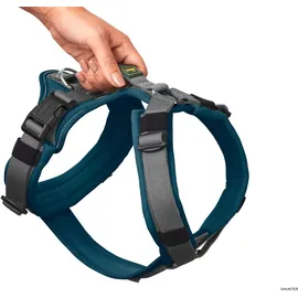 Hunter Hundegeschirr Maldon Up mit Griff M-L petrol/grau