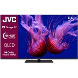 JVC Google TV 55 Zoll QLED Fernseher (4K UHD Smart TV, HDR Dolby Vision, Dolby Atmos, Triple-Tuner) LT-55VGQ8255