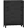 [en.casa] Hamina Büroschrank 80 x 40 x 113 cm Schwarz