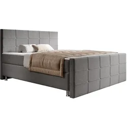 Boxspringbett Florenz 180x200cm versch. Farben - Grau