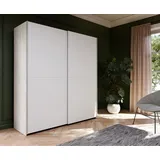 Forte Schwebetürenschrank 170 cm SCHACH&MATT Weiß - Weiß