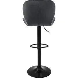 ML-Design Barhocker 2er Set 59-79 cm Grau