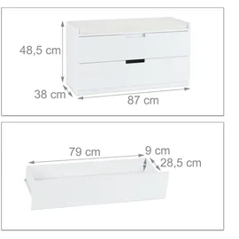 Relaxdays Sitzkommode 87 cm,