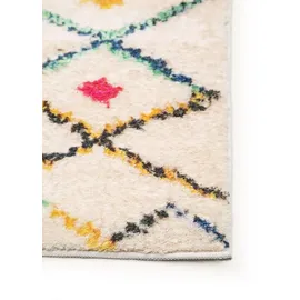 benuta Kunstloft Teppich, Mehrfarbig, Textil, Orientalisch, Rechteckig, 200x1 cm, Gots, waschbar, Teppiche & Böden, Teppiche