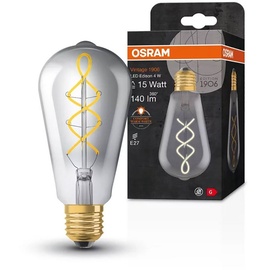 Osram LED Vintage 1906 LED-Lampe Warmes Komfortlicht 1800 K 5 W E27