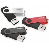 Verico USB 2.0 Stick 3er Pack, 128 GB (128 GB, USB 2.0), USB Stick