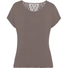 VIVANCE Kurzarmshirt Braun 36/38