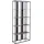 Mendler HWC-P12 Bücherschrank 180 x 80 x 31 cm Schwarz/Braun Holz/Metall