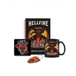 Geschenkset Stranger Things - Bumper Gift Set (Tasse, Untersetzer, Schlüsselanhänger, Notizbuch)