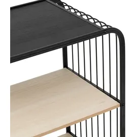 5five simply smart Rollregal 3-stufig 43,3 x 28 x 74 cm Schwarz