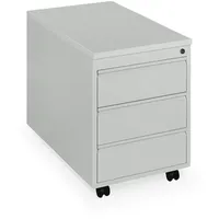 Ceha Rollcontainer ST790 mit Holztop Dekor grau 3 Schüben