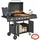 Outsunny Gasgrill Grillwagen 129,5 x 56 x 110 cm Schwarz