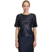 Vera Mont Pailletten-Bluse mit Flügelärmeln in Night Sky | Gr.: 38