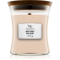 Woodwick White Honey Miel Blanc Duftkerze mit Holzdocht 275 g