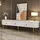 Okwish TV-Lowboard 174x41x35 cm Weiß/Gold MDF