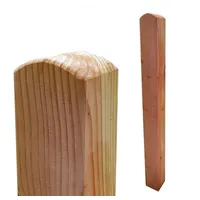 Gartenpirat Zaunpfosten 9 x 190 cm Braun/Holz