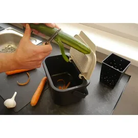 Practic Mini Bini 4,5 l Schwarz mit braunem Deckel