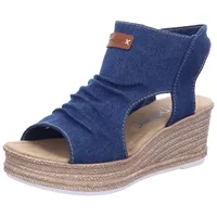 Rieker Schaftsandale Damen Blau 40