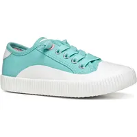 GEOX TIPPESTE Girl A Sneaker, Aqua, 33