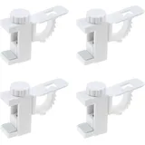 4-teiliges Set Gardinenstangen-clip-halterungen, Verstellbare Querstange Für Gardinenstangen, Handtuchhaken-organizer