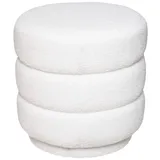 Atmosphera - Hocker "Sinan" - weiß - Bouclé - Weiß