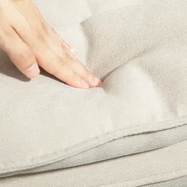 Homcom Schaukelstuhl Schwingsessel Armlehnsessel, Stillsessel mit Chenilleoptik, Schaukelsessel bis 120 kg Belastbarkeit für Schlafzimmer, Beige