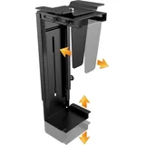 Ricoo PC Halterung unter Schreibtisch Halter Untertisch 360-Grad Drehbar TRH-06 Universell Computergehäuse Tischhalterung Computer Aufhängung Holder Tragfähigkeit bis 10 kg auch Wandmontage