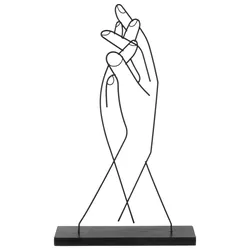 Skulptur Helin in Schwarz