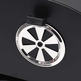 vidaXL Grill mit 2 Grillrosten schwarz