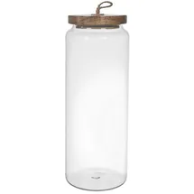 Home Deco Factory Glass jar mit Acacia Deckel 27,5 cm 3 St.