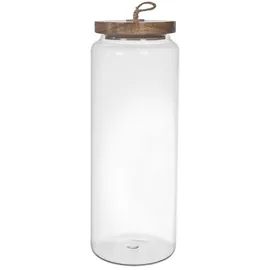 Home Deco Factory Glass jar mit Acacia Deckel 27,5 cm 3 St.