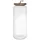 Home Deco Factory Glass jar mit Acacia Deckel 27,5 cm 3 St.