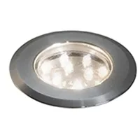 Konstsmide Bodeneinbauspot LED Bodeneinbauspots Edelstahl/Glas, Basisset 3er set mit