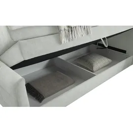 Uno Boxspringbett mit Bettkasten ¦ grau ¦ Maße (cm): B: 103 H: 113