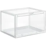 Schuhboxen, 6er Set, 36 x 28 x 22 cm, transparent
