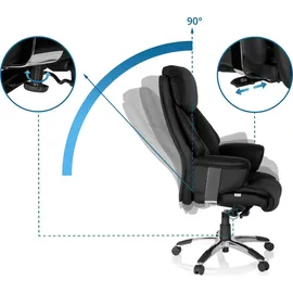 HJH Office Prado Leder schwarz