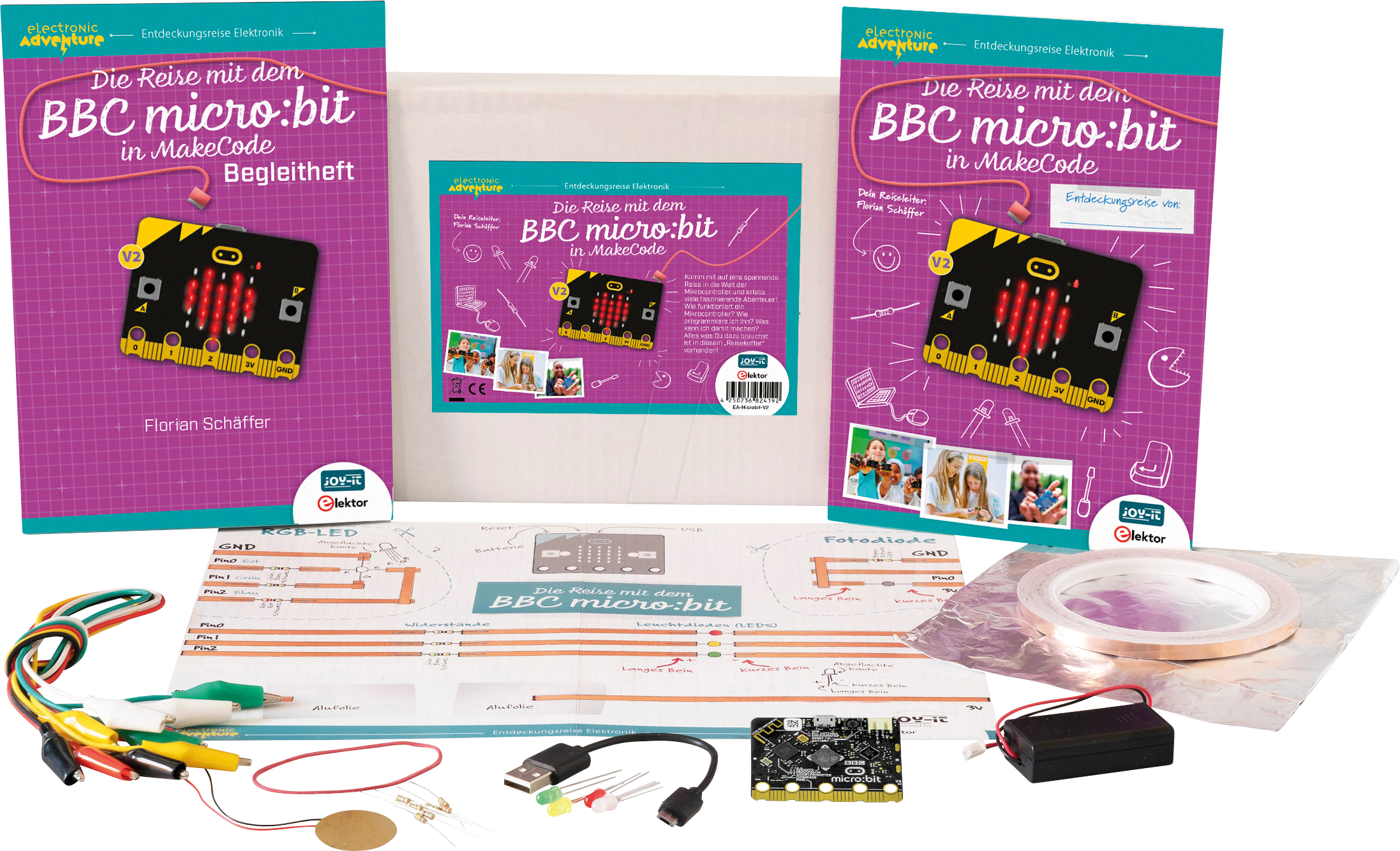 BBC EDU SET - BBC Micro:Bit V2 - Education Set ''Die Reise mit dem micro:bit V2