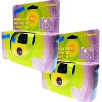 TopShot 2 x Einwegkamera Spirit grün/blau Einwegkamera